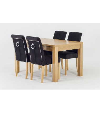 Prailginamas stalas Ikea Mini-Max su CC2 kėdėmis (su puošmena)