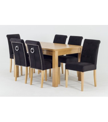 Prailginamas stalas Ikea Mini-Max su CC2 kėdėmis (su puošmena)