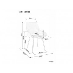 Kėdė Albi Velvet